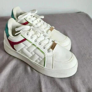 NWOT London by Menina shoes in White and Magenta - Size 9